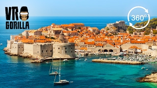 VR動画でクロアチアのドゥブロヴニク（アドリア海の真珠）の観光ガイド