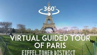 フランス　パリのエッフェル塔の観光ガイドVR動画