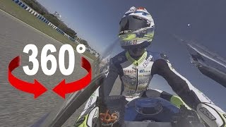 MOTO2 ロードレース用のバイクの速さをVR動画で体験
