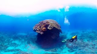 台湾のダイビングスポット緑島でスキューバダイビング VR体験動画