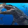 海の恐竜プレシオサウルスを説明してくれるVR動画